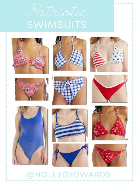A red, white and blue swimsuit is a summer must-have, and these pieces will be perfect for all your celebrations! 🇺🇸🎇

#LTKFindsUnder50 #LTKSeasonal #LTKSwim