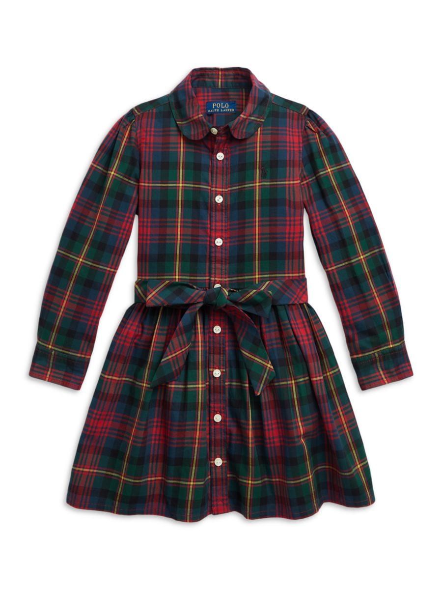 Little Girl's Plaid Shirtdress | Saks Fifth Avenue