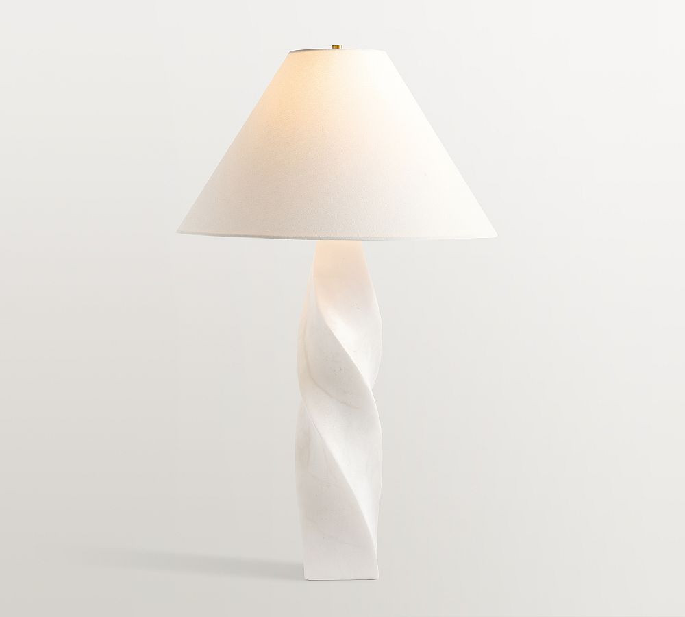 Matilda Twisted Marble Table Lamp (26") | Pottery Barn (US)