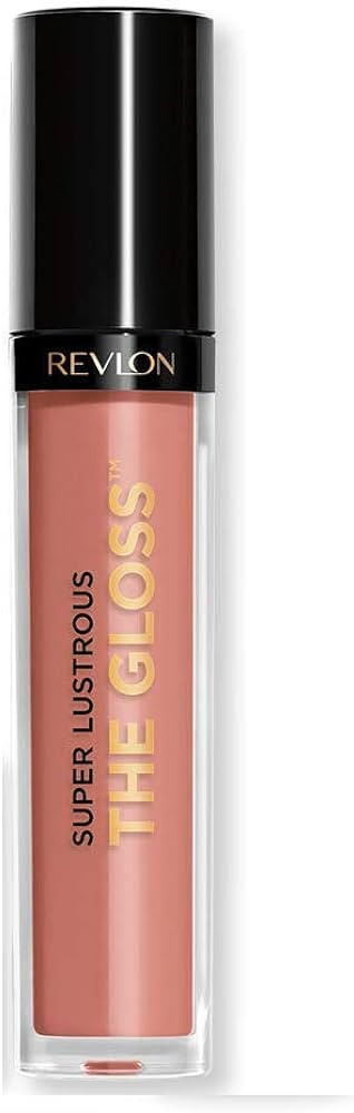 Revlon Lip Gloss, Super Lustrous The Gloss, Non-Sticky, High Shine Finish, 215 Super Natural | Amazon (US)