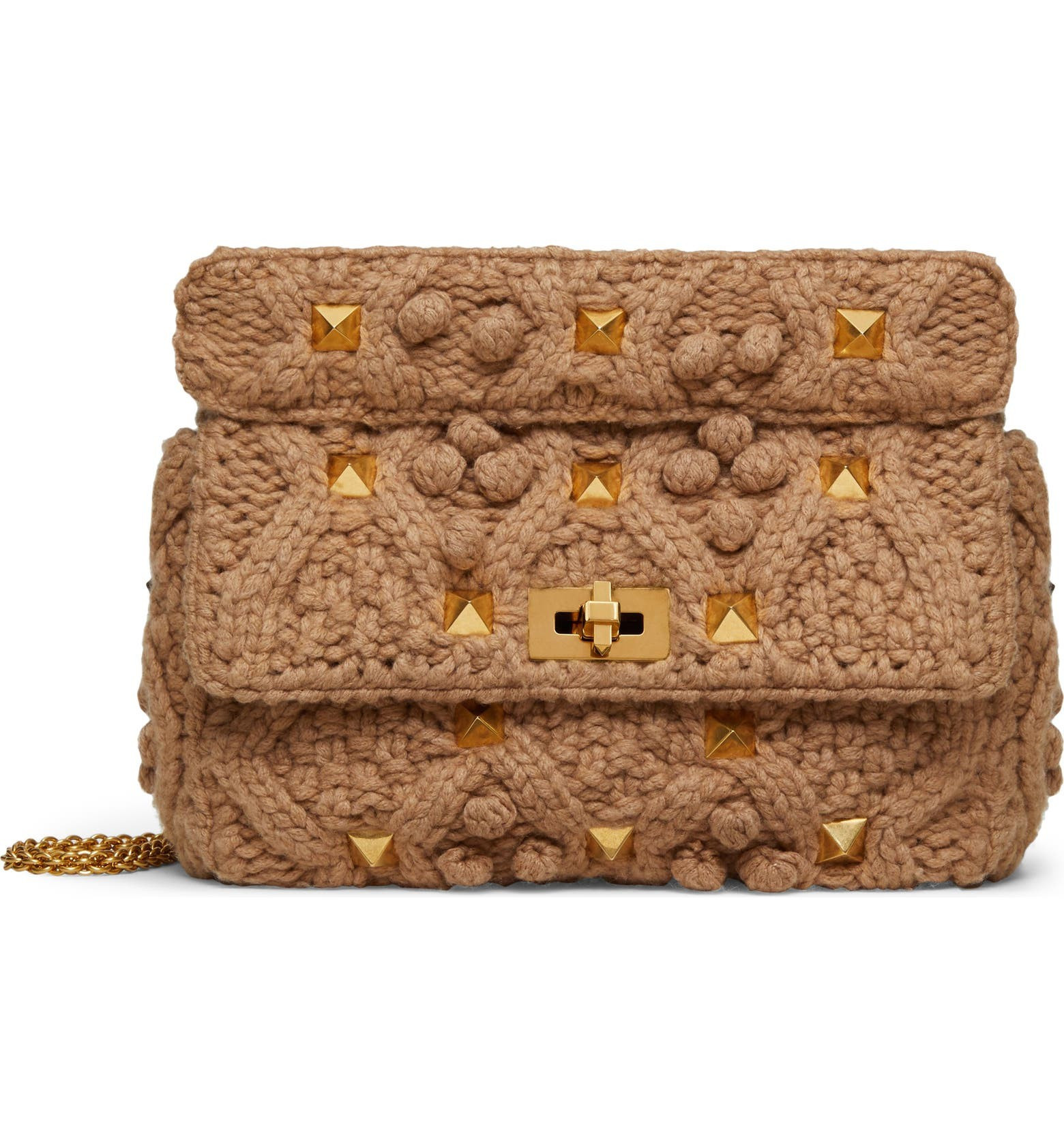 Large Roman Stud Knit Cashmere Bag | Nordstrom | Nordstrom