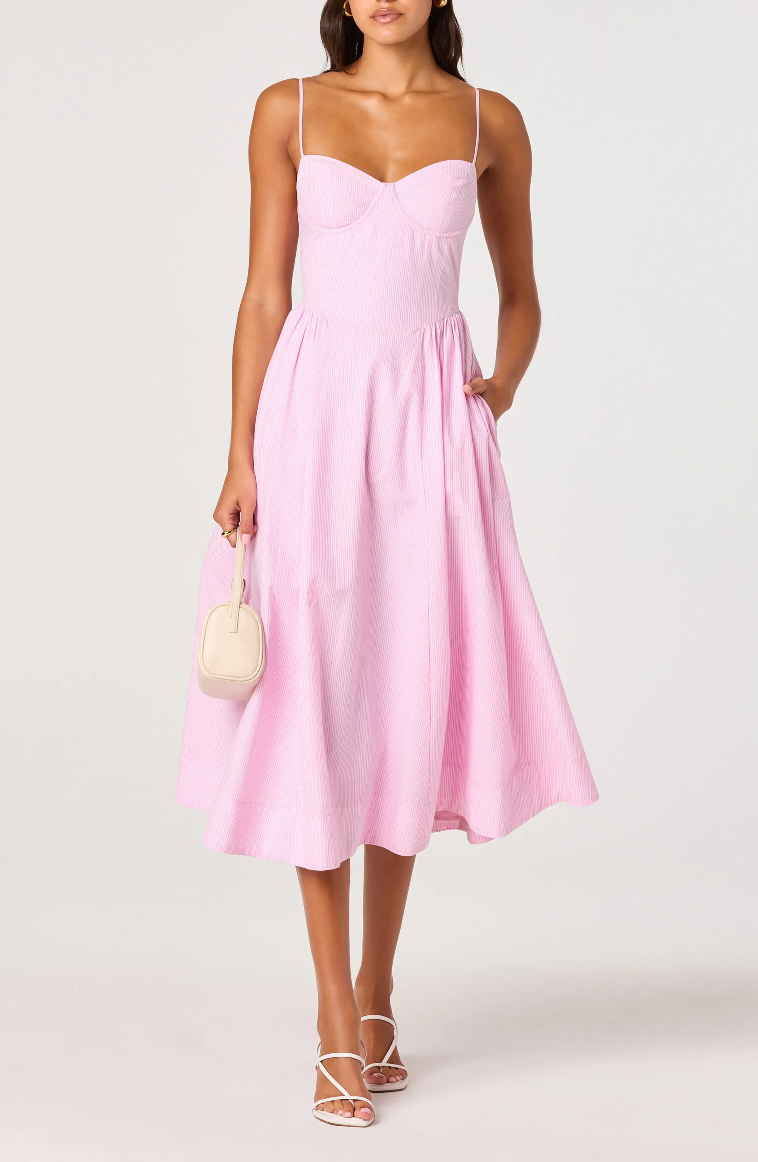 Bellamy Stripe Cotton A-Line Dress (Women) | Nordstrom | Nordstrom