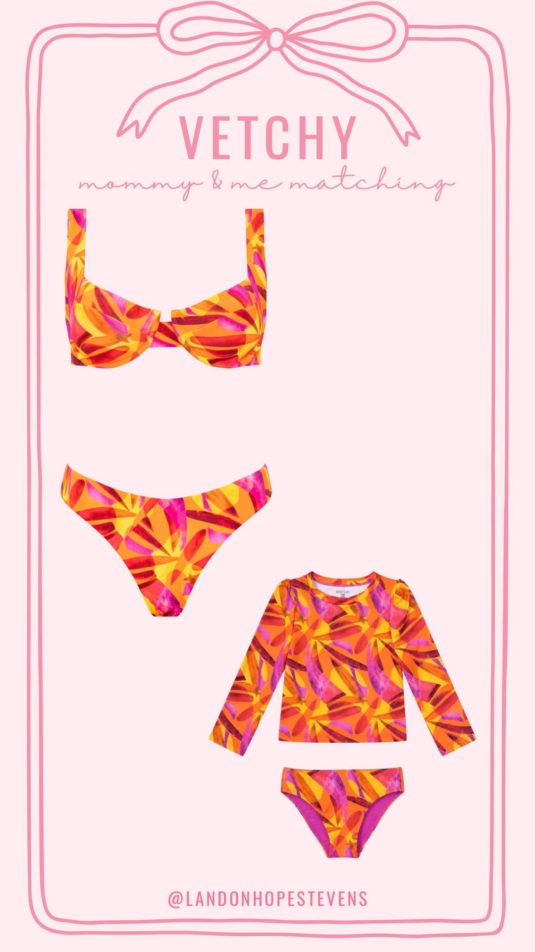 My favorite swimwear brand just dropped a rash guard set for mommy & me matching - I am obsessed! Just ordered for my girls & I! 

Mommy and me matching / mommy & me matching swimwear / summer style / summer outfits / bikini / rash guard swimsuit / girls swimwear / toddler swimsuit / Vetchy /

#LTKKids #LTKSwim #LTKSeasonal