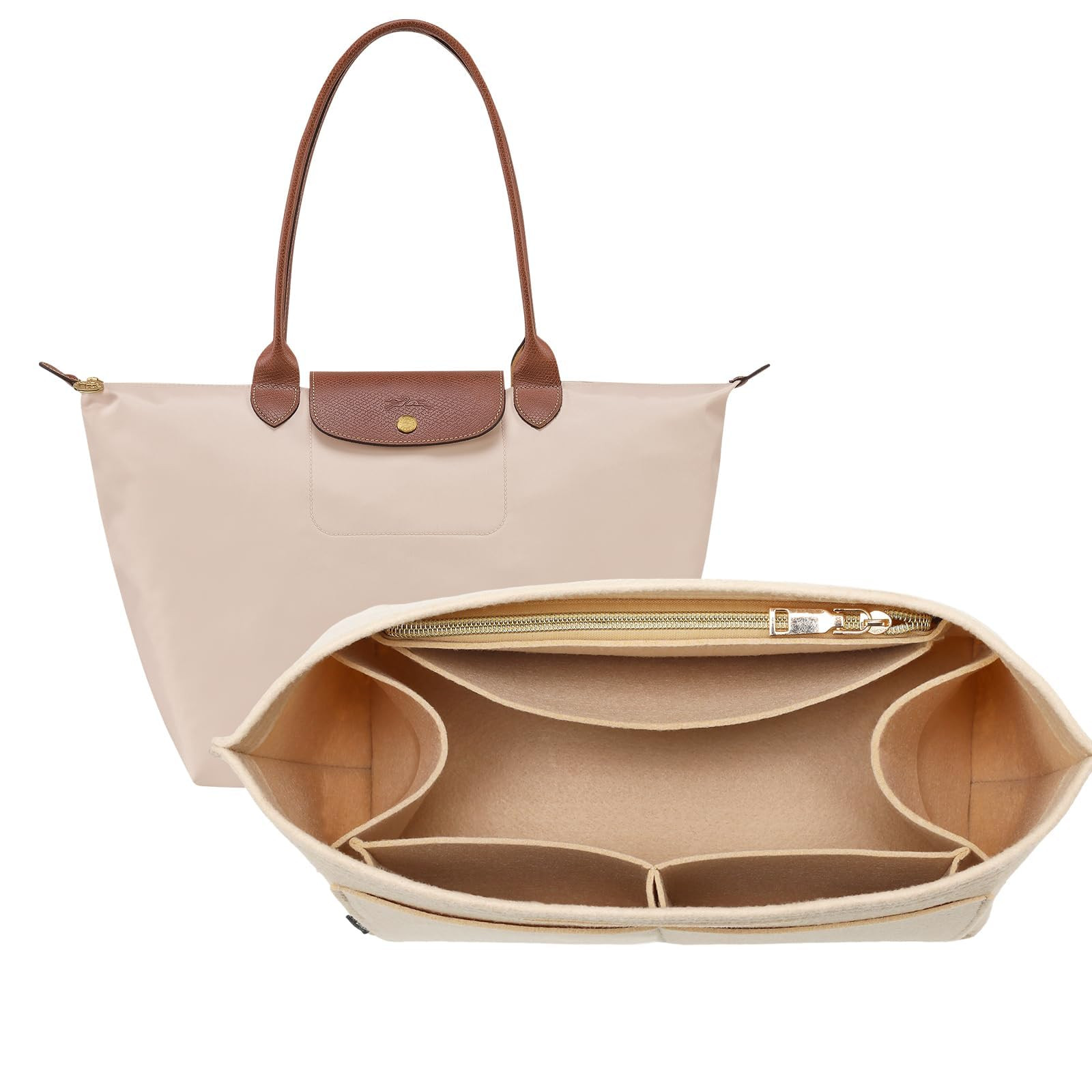 OPPOSHE Purse Organizer Insert for Longchamp Le Pliage, Premium Felt Long Champ Bag Handbag Women... | Amazon (US)