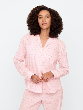 Oversized Poplin PJ Shirt | Gap Factory