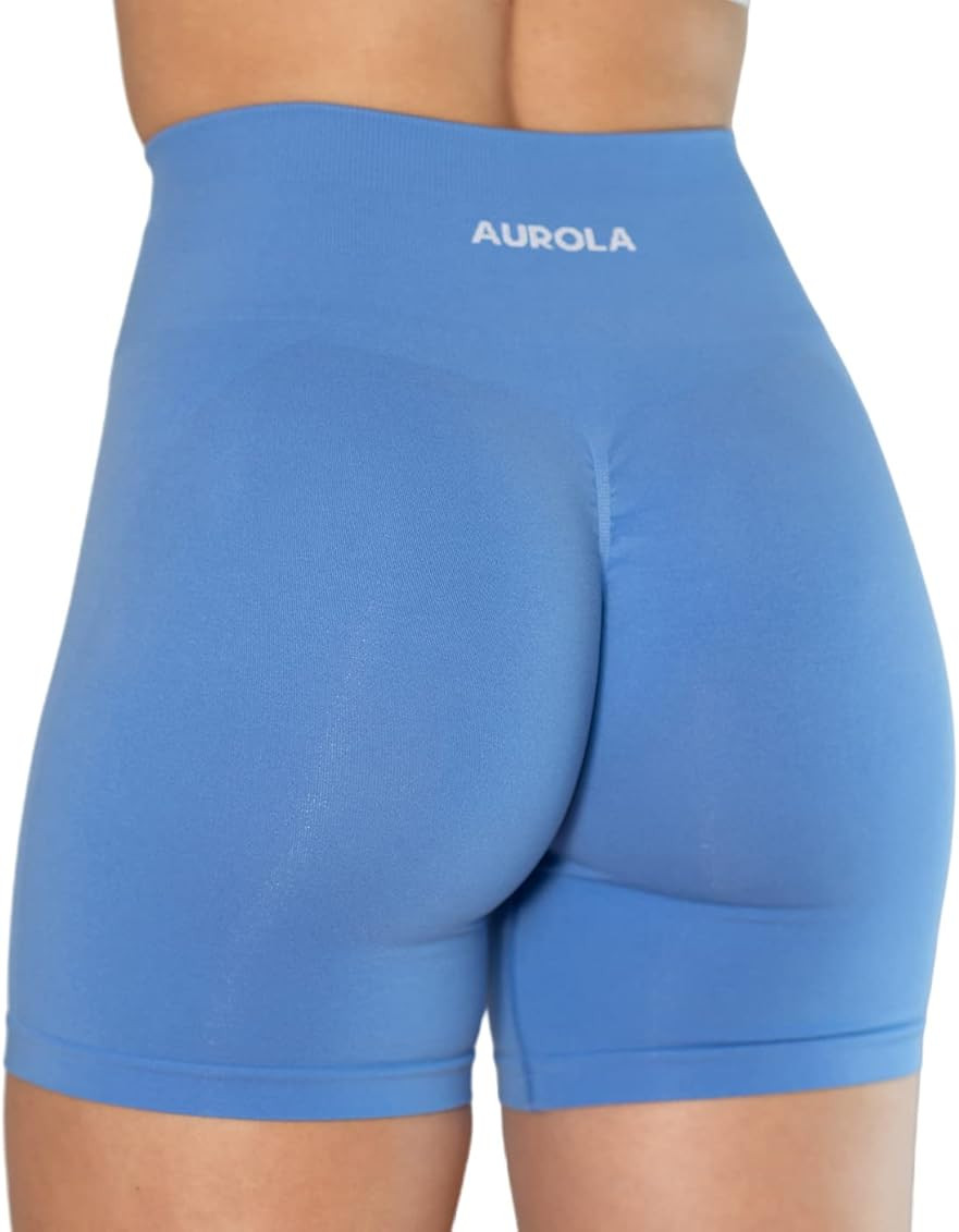AUROLA Intensify Workout Shorts for Women Seamless Scrunch Short Gym Yoga Running Sport Active Ex... | Amazon (US)