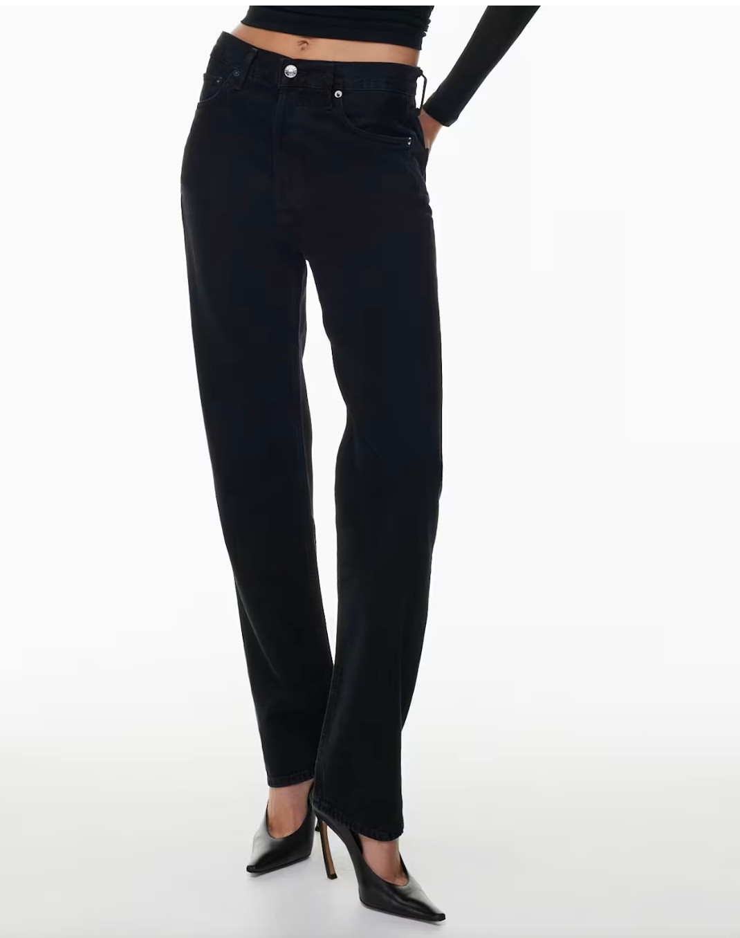 Timeless and effortlessly cool 🖤 these black vintage-inspired jeans give that perfect lived-in look. A closet staple for everyday chic. #VintageJeans #LTKStyle #OffDutyStyle #ChicEssentials 

 #LTKjeans #LTKFashionMonth