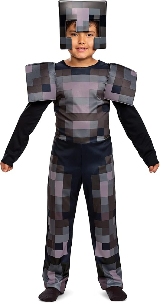 Minecraft Costume, Official Nether Armor Outfit for Kids Minecraft Costume | Amazon (US)