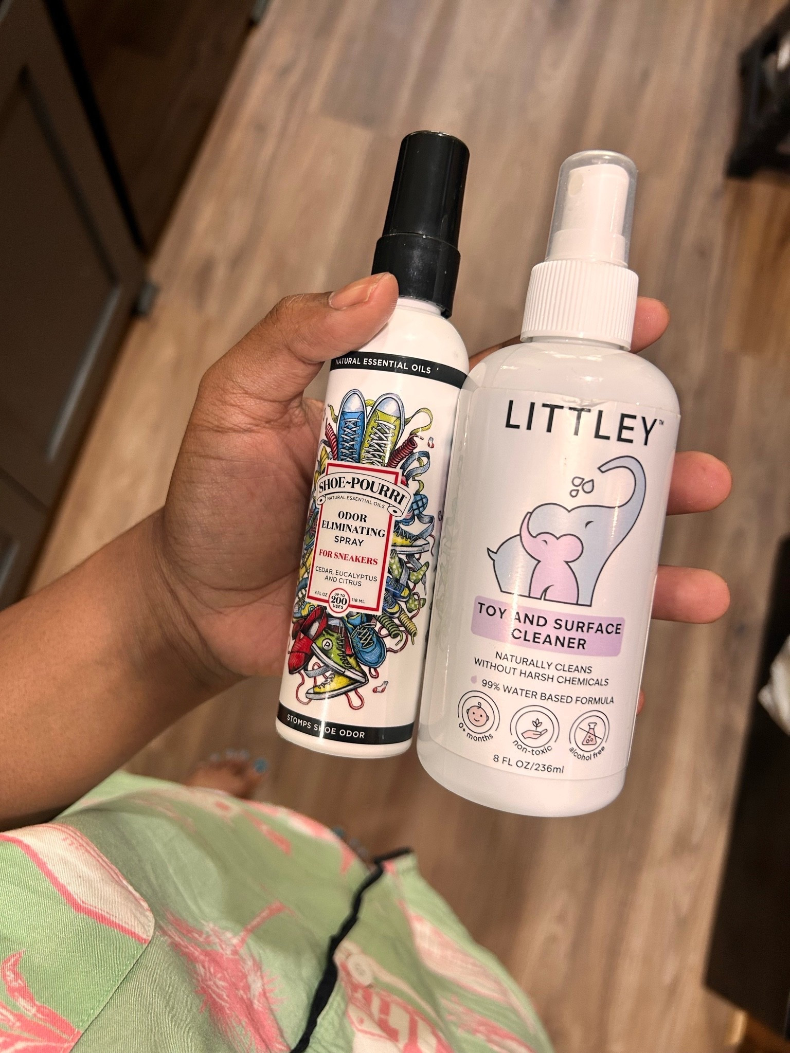 Fellow thrifty ladies, these two products are what you need to sanitize hard to clean items you’ve thrifted shoes, upholstered items, and purses!

I got the shoe spray at a clothes swap a.k.a. that means it was free!

I was definitely influenced to buy this baby sanitizing spray and thank God for that because I use this product like crazy! I need to get some to put in my car in my diaper bag to have on hand always it’s really that superb!

Anyone else have some post-thrifting sanitizing hacks they swear by? ￼

#LTKmomlife #LTKHome #LTKKids