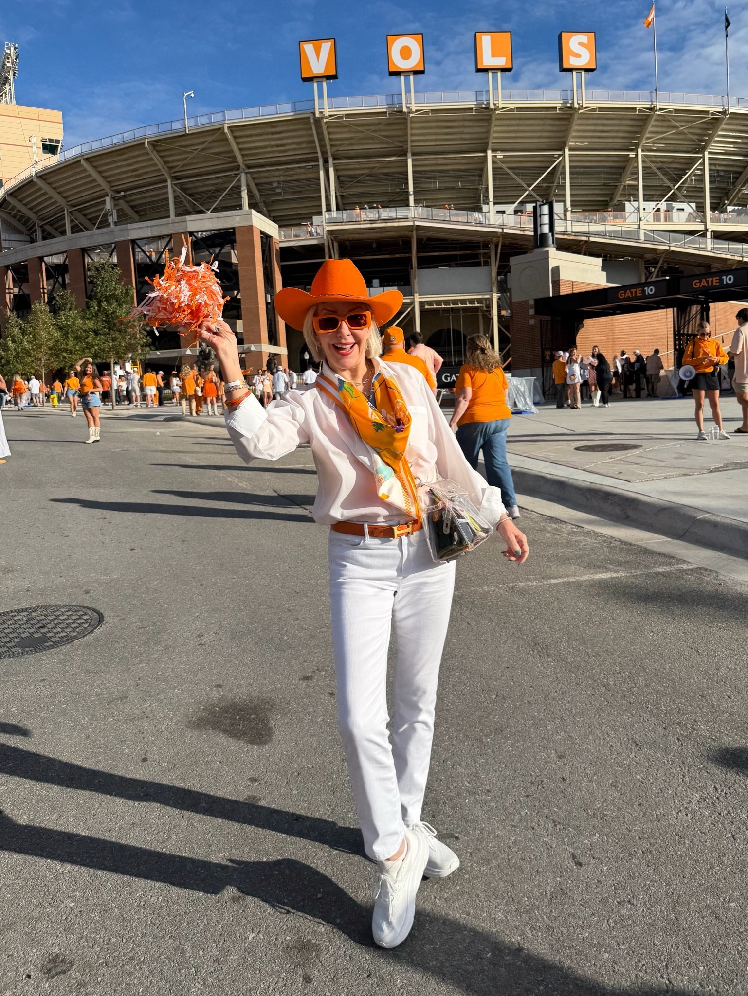 Great basics
White button down shirt
White jeans
White Hoka sneakers
And don’t forget the orange hat

#LTKOver40 #LTKootd #LTKgrwm