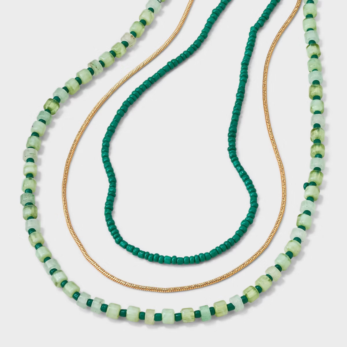 Semi-Precious Quartz Multi-Strand Necklace - Universal Thread™ | Target