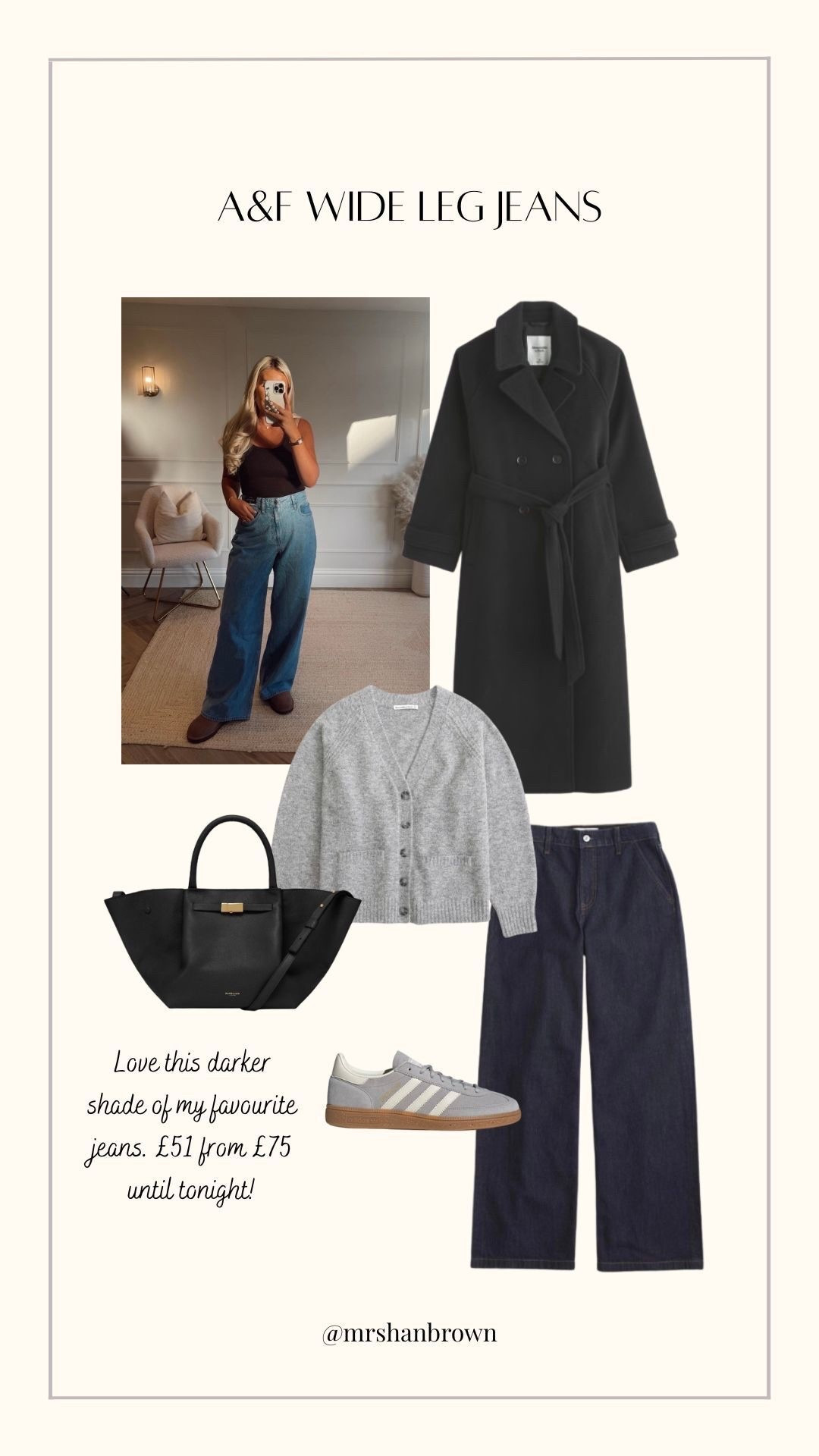 My fave wide leg jeans now come in this darker denim, ordering ASAP!! 😍 They’re on sale right now too

Abercrombie & Fitch, autumn outfits, coat, dark denim, wide leg jeans, DeMellier bag

#LTKautumn #LTKuk #LTKxAF