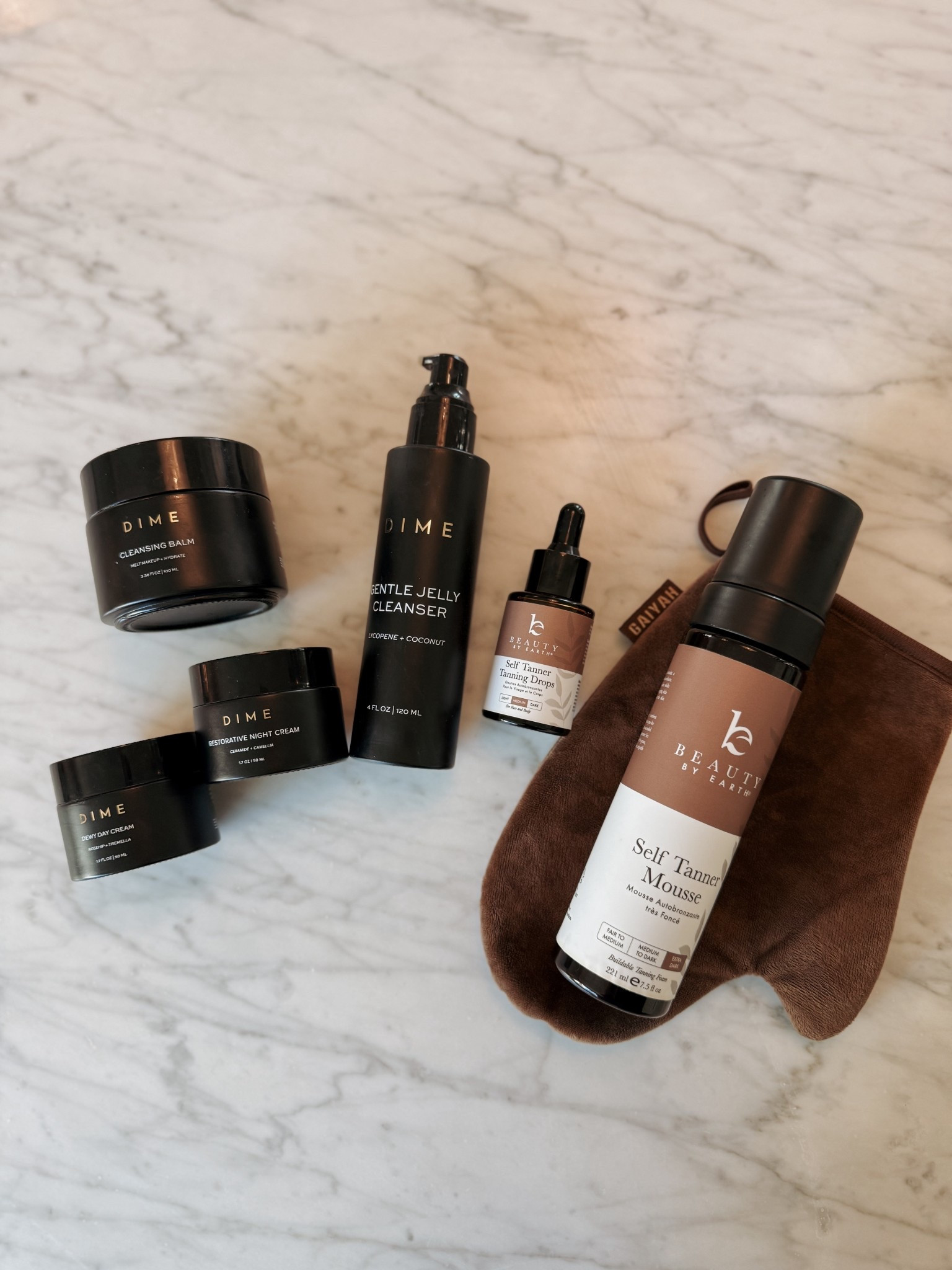 I swear by these organic and natural tanning drops, self tanner, and skincare! I use the extra dark tanner. Make sure to exfoliate first and put lotion on your knees! 