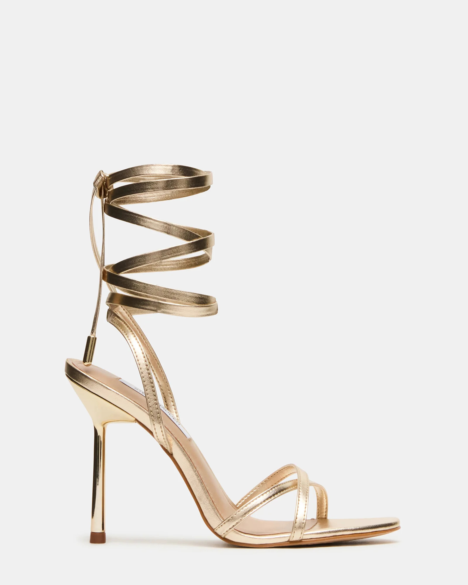Steve Madden Women's Neri Lace-Up Heels - Champagne - Size 5.5 - Synthetic | Steve Madden (US)