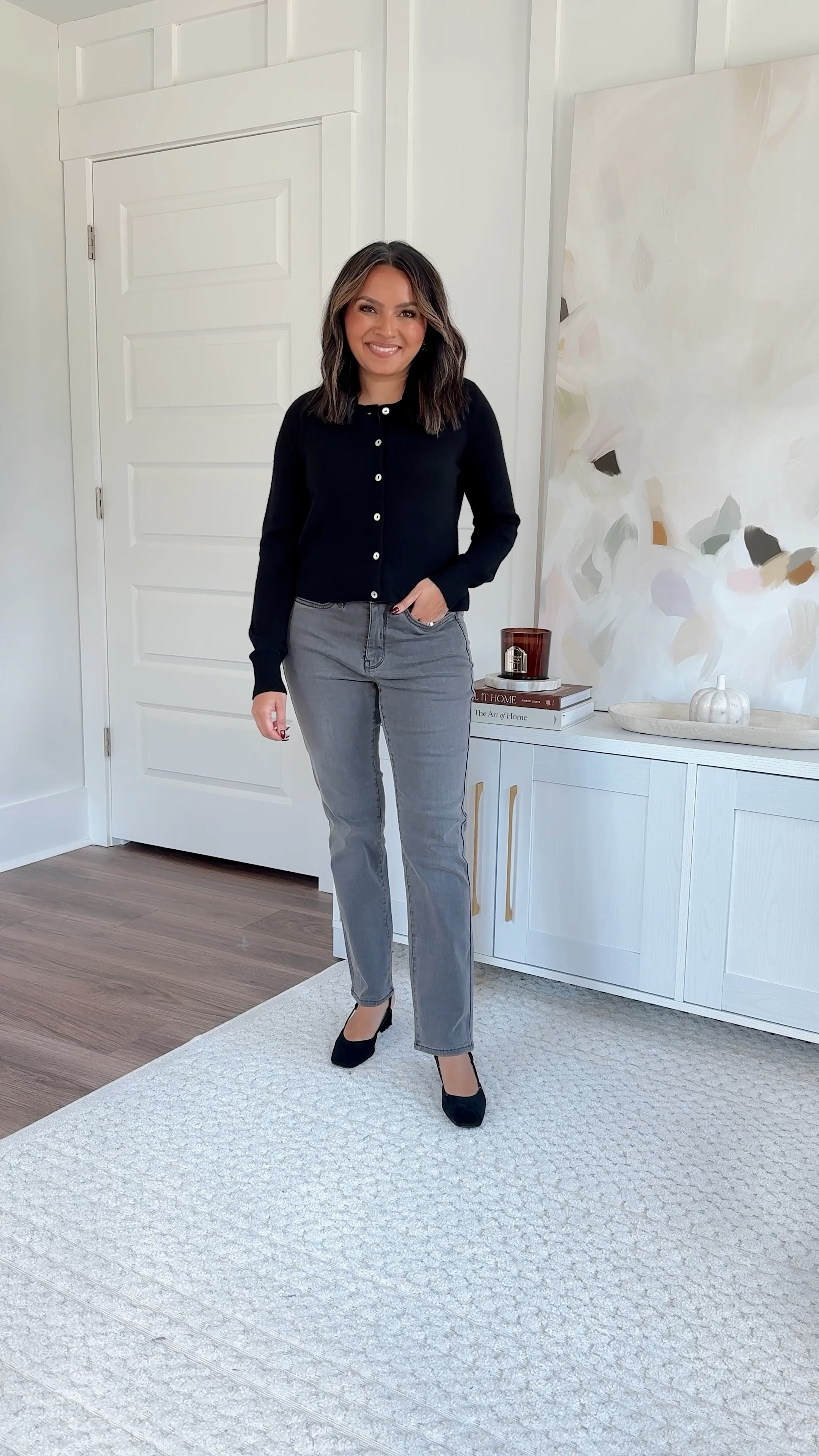 RACHEL25 for 25% off 

Black cardigan size XS TTS
Grey jeans size 2 petite TTS 
Black pumps size 5 TTS 

Tan Camel v-neck sweater size XXS TTS
Black bootcut jeans size 2 petite TTS 
Grey heels size 5 TTS 

Brown sweater size XXS TTS 
Black faux leather jeans size 2 petite TTS 
Sand booties size 5.5 TTS 


Heather blue turtle neck sweater size XXS TTS 
Blue jeans size 2 petite TTS 
Nude heels size 5 TTS 

White ruffle top size XXS TTS
Tan v-neck sweater size XXS TTS
Barrel jeans size 0 petite - sized down a size 
Brown suede pumps size 5 TTS 

Fall Outfits 
Fall workwear 
Fall style 
Office outfits 
Petite fashion 
Petite jeans 

Honey Sweet Petite 
Honeysweetpetite 

Follow my shop @honeysweetpetite on the @shop.LTK app to shop this post and get my exclusive app-only content!

#liketkit 
@shop.ltk
https://liketk.it/4SEwU

#LTKWorkwear #LTKSeasonal #LTKStyleTip #LTKSeasonal #LTKSaleAlert #LTKStyleTip