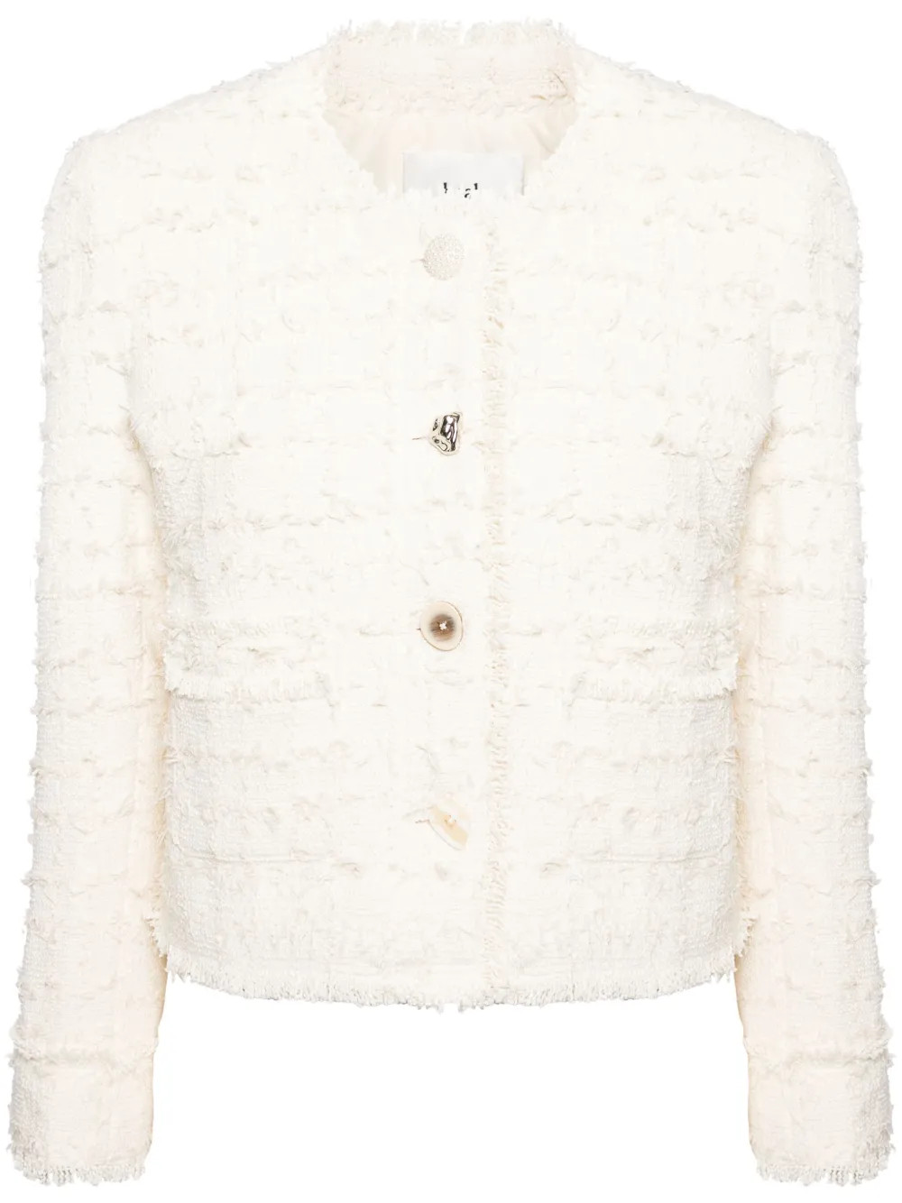 b+ab Cropped Tweed Jacket - Farfetch | Farfetch Global