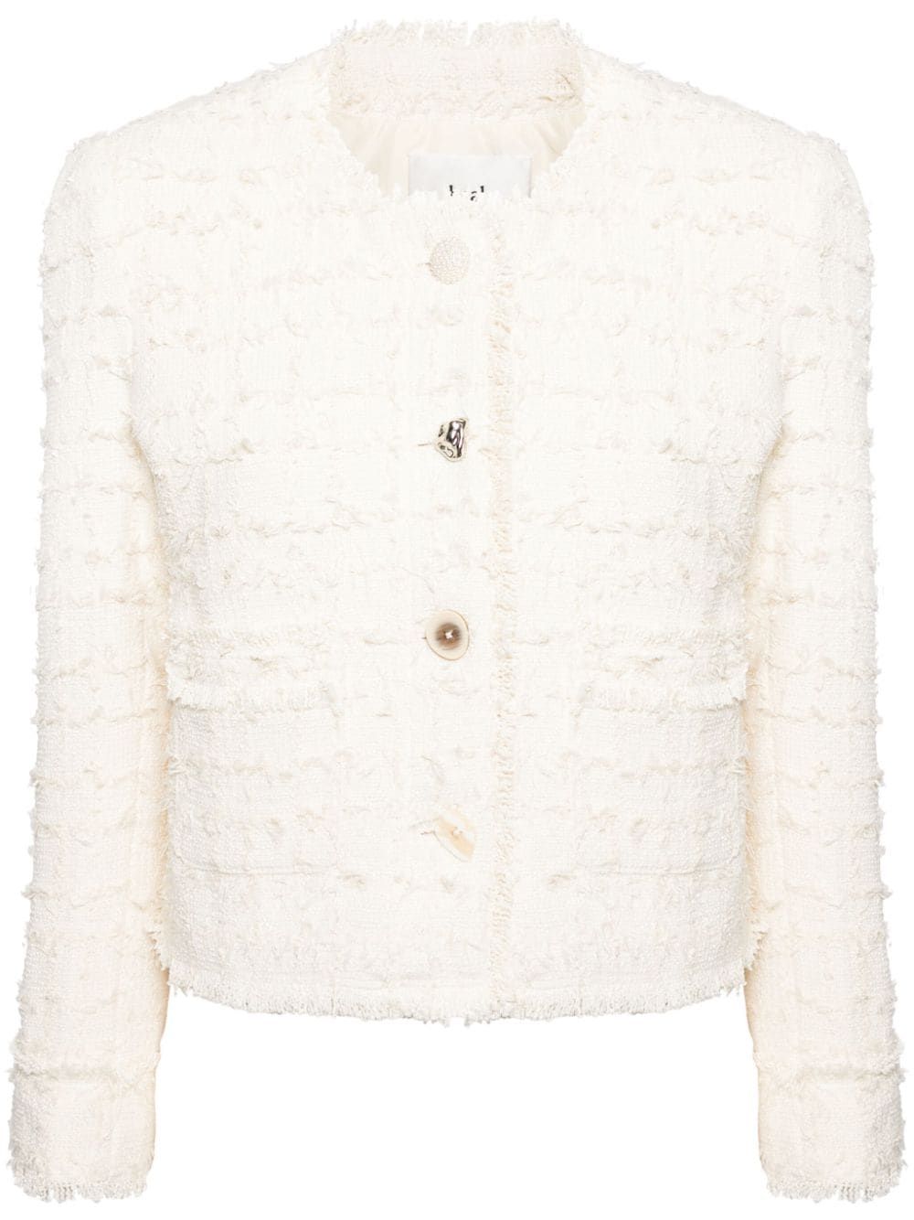 b+ab Cropped Tweed Jacket - Farfetch | Farfetch Global