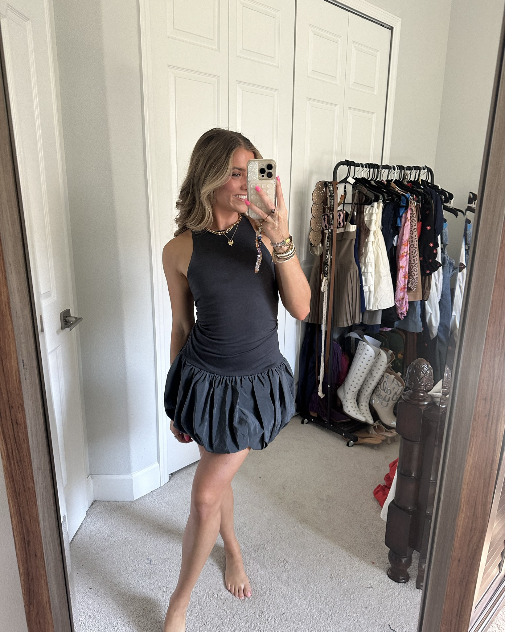 Embody an effortlessly chic aesthetic with the Sleeveless Bubble Mini Dress from Future Collective™. Made from a cotton-modal blend with spandex for added stretch, this sleeveless mini dress in gray features a puffy bubble skirt and a halter-neck bodice. It's designed with a double-layered construction and can be paired with your choice of jacket, flats or heels for a stylish look. @target @targetstyle #target #targetstyle #targetfashion #targethaul #targetfinds #targetdoesitagain target, target style, target haul, target finds, target fashion.

#LTKHoliday #LTKSeasonal #LTKFindsUnder50