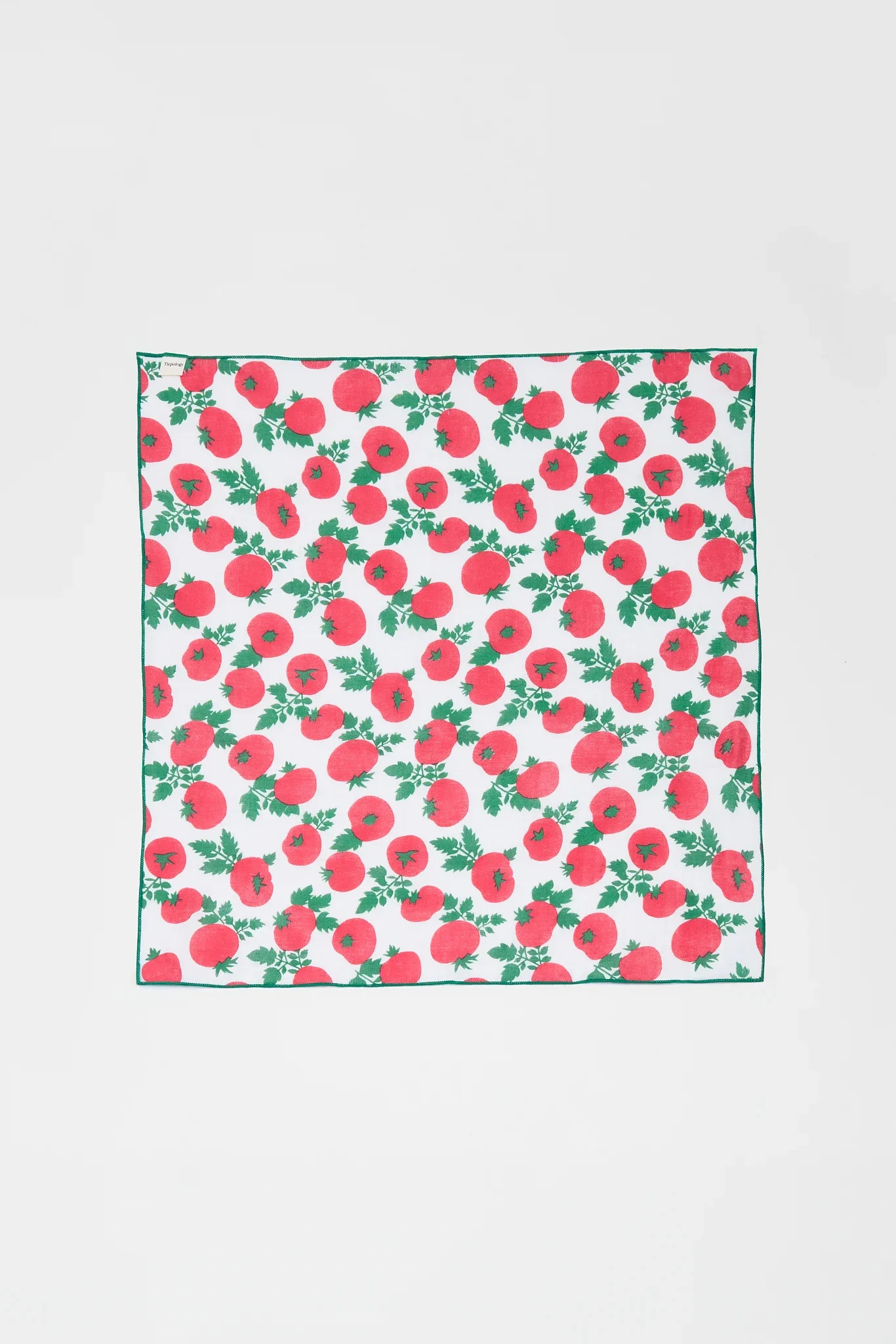 Tomato Print Cotton Scarf | Avara