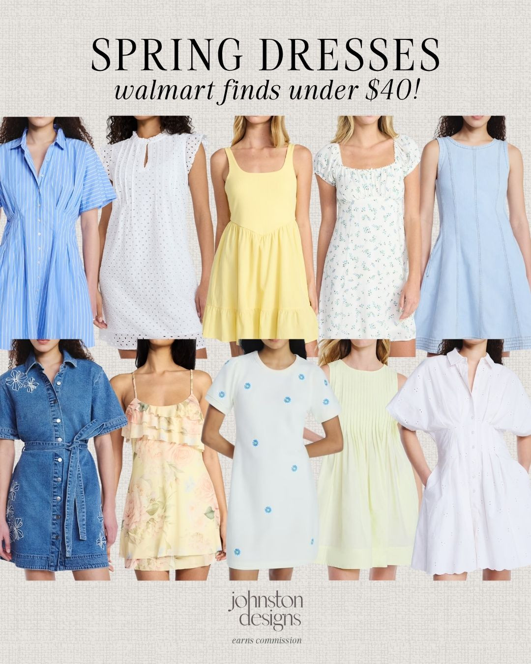 Spring dresses under $40. 🤍 Walmart finds, feminine styles, easy everyday outfits for warm weather

Walmart dresses, spring dresses, affordable dresses, casual spring outfits, budget fashion finds, everyday dresses, floral dresses, cute outfits, walmart fashion, under 40 finds, outfit inspo. 

 #LTKootd #LTKSeasonal