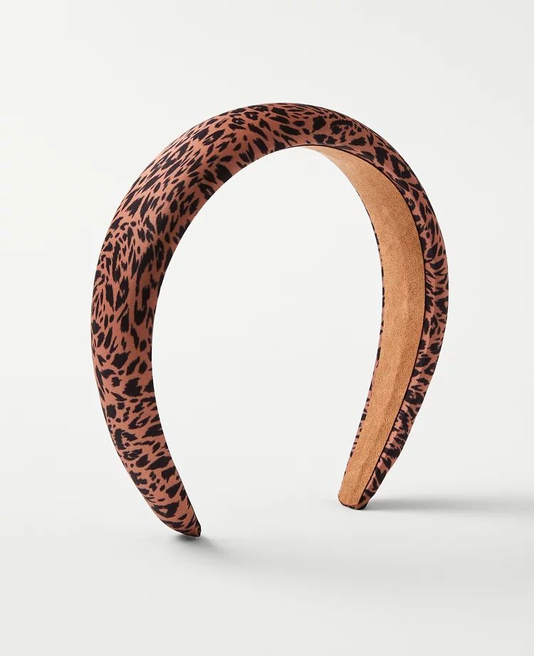 Leopard Print Padded Headband | Ann Taylor (US)