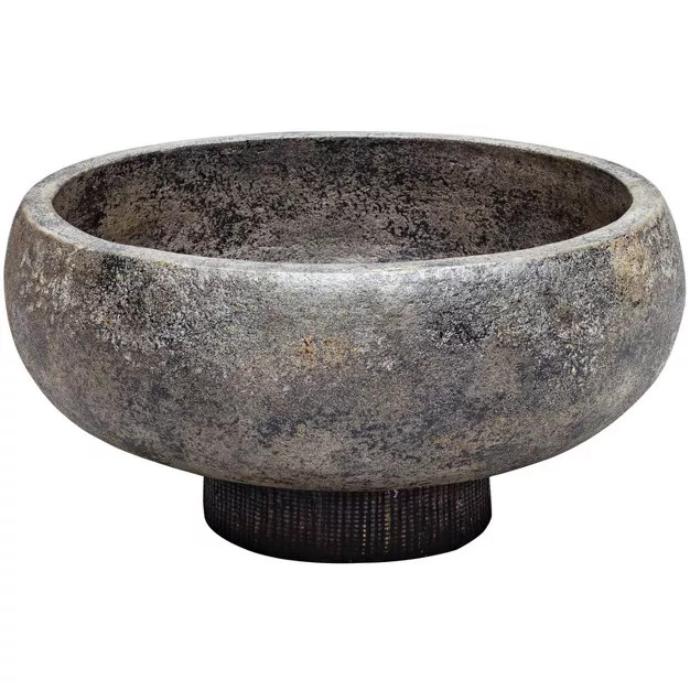 Uttermost Brixton 14" Wide Black Terracotta Modern Decorative Bowl | Target