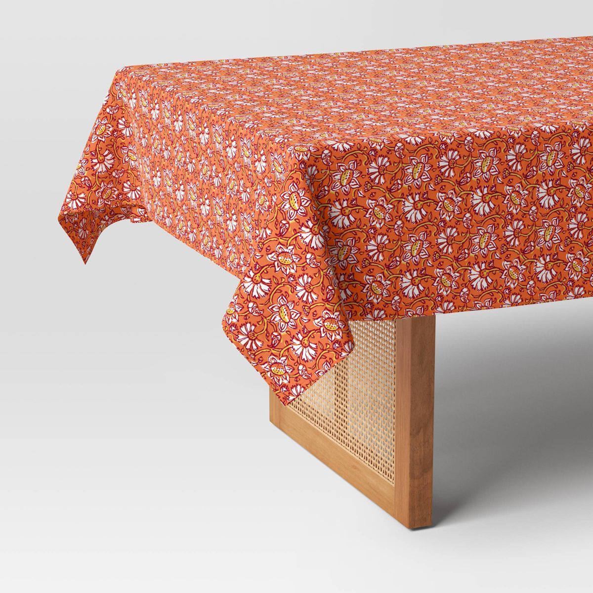 Floral Tablecloth Terracotta Orange - Threshold™ | Target