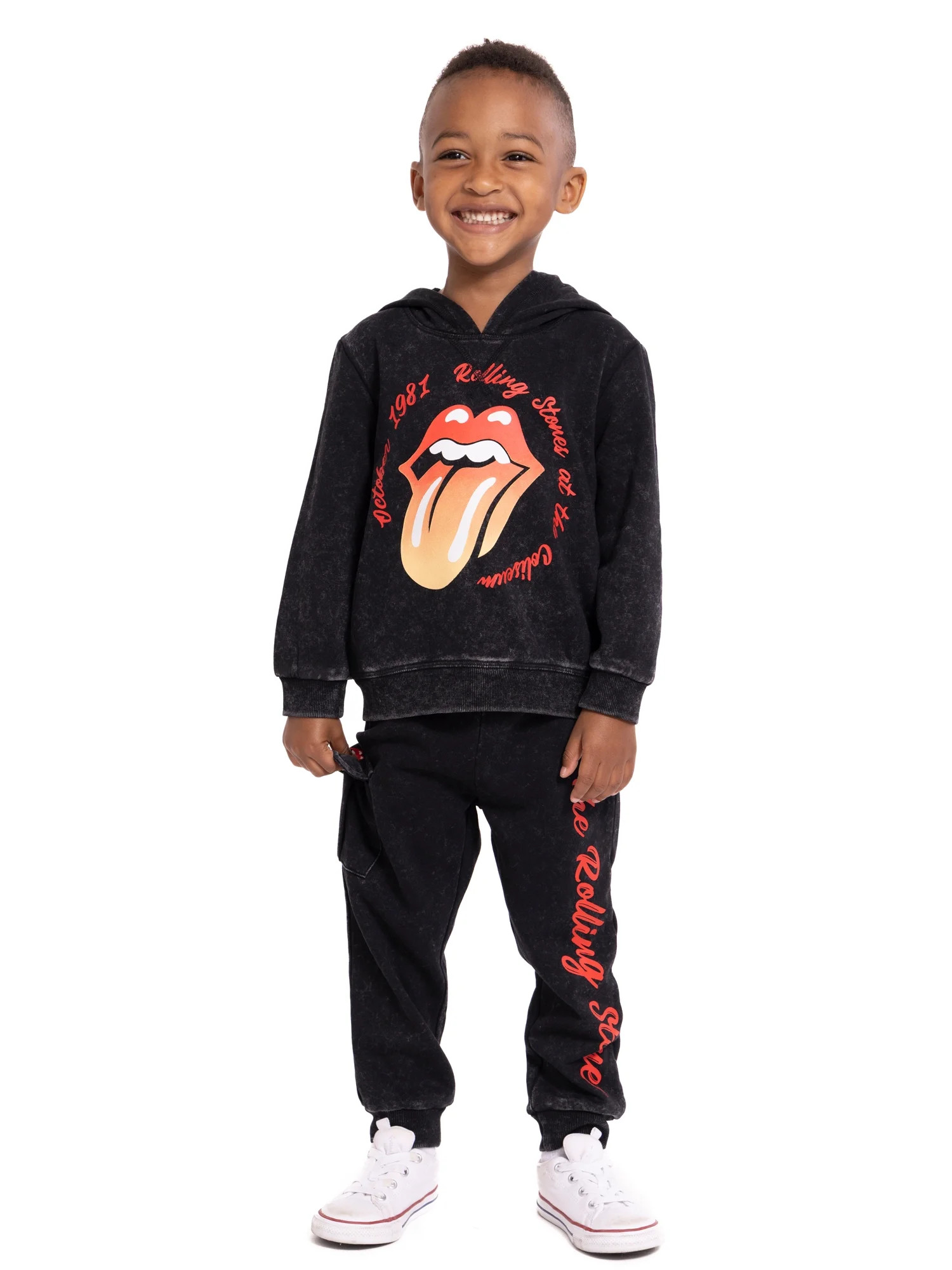 Rolling Stones Conjunto de Pantalones Deportivos y Sudadera con Capucha con Gráfico para Niños ... | Walmart (US)