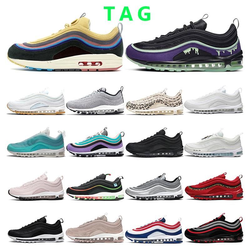 97 mens running shoes women Triple black white USA Jesus sports sneaker trainer outdoor fashion s... | DHGate