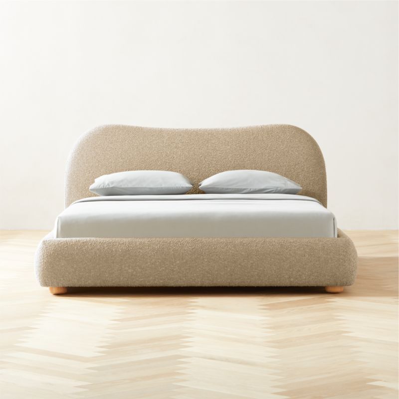 Diana Camel Upholstered Bed | CB2 | CB2