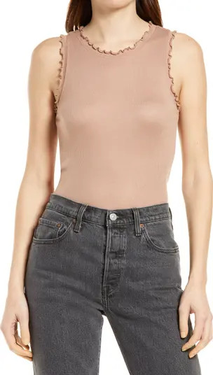 Women's Ruffle Rib Tank | Nordstrom