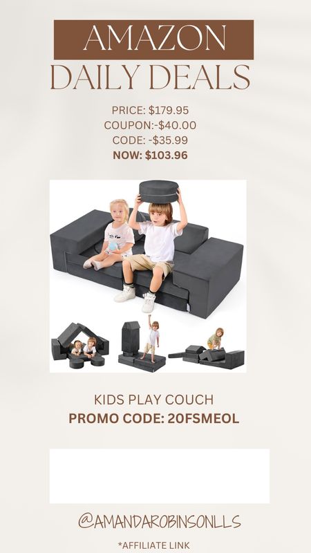 Amazon Daily Deals
Kids play couch 

#LTKSaleAlert #LTKKids