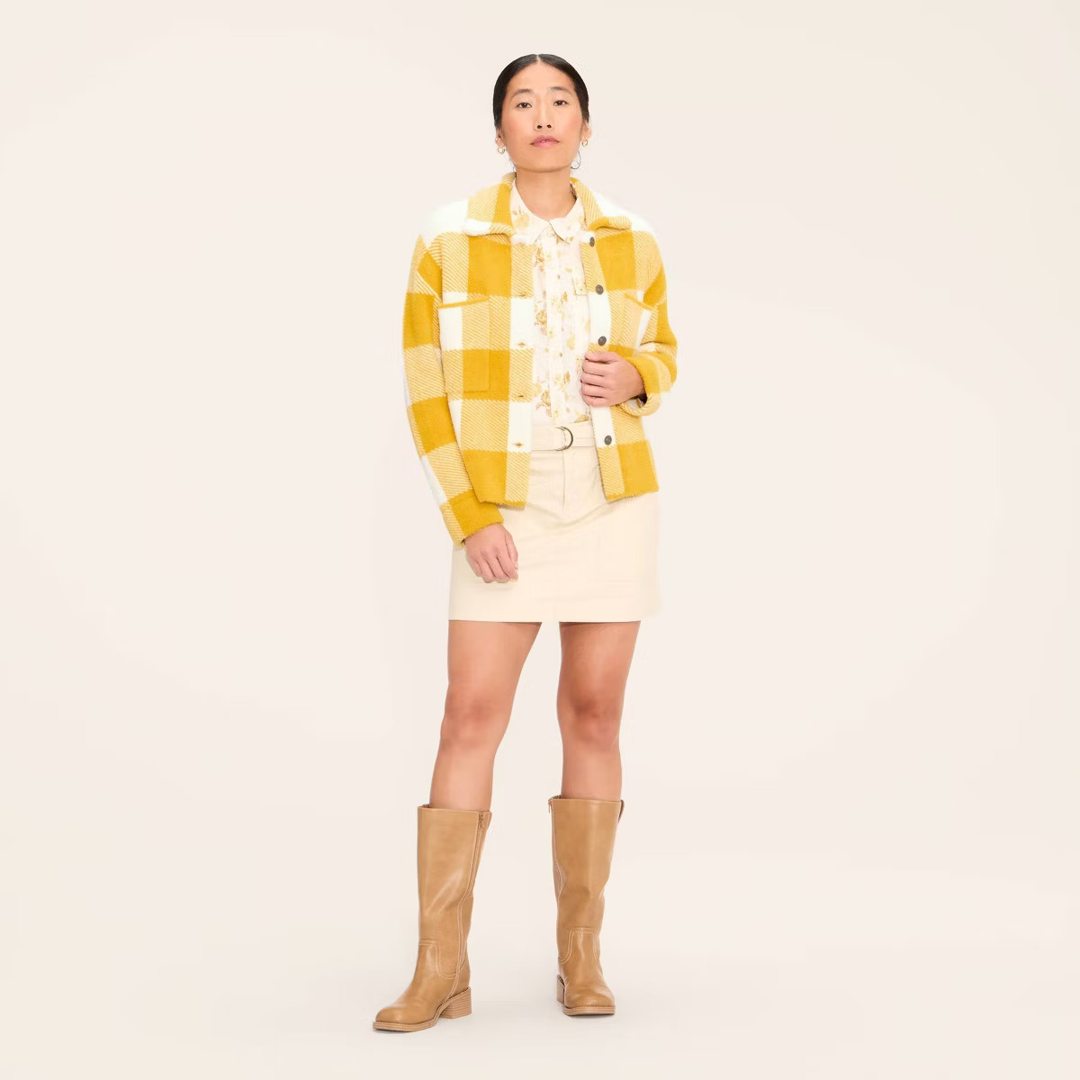Women's Plaid Shacket - Woolrich x Target Yellow | Target