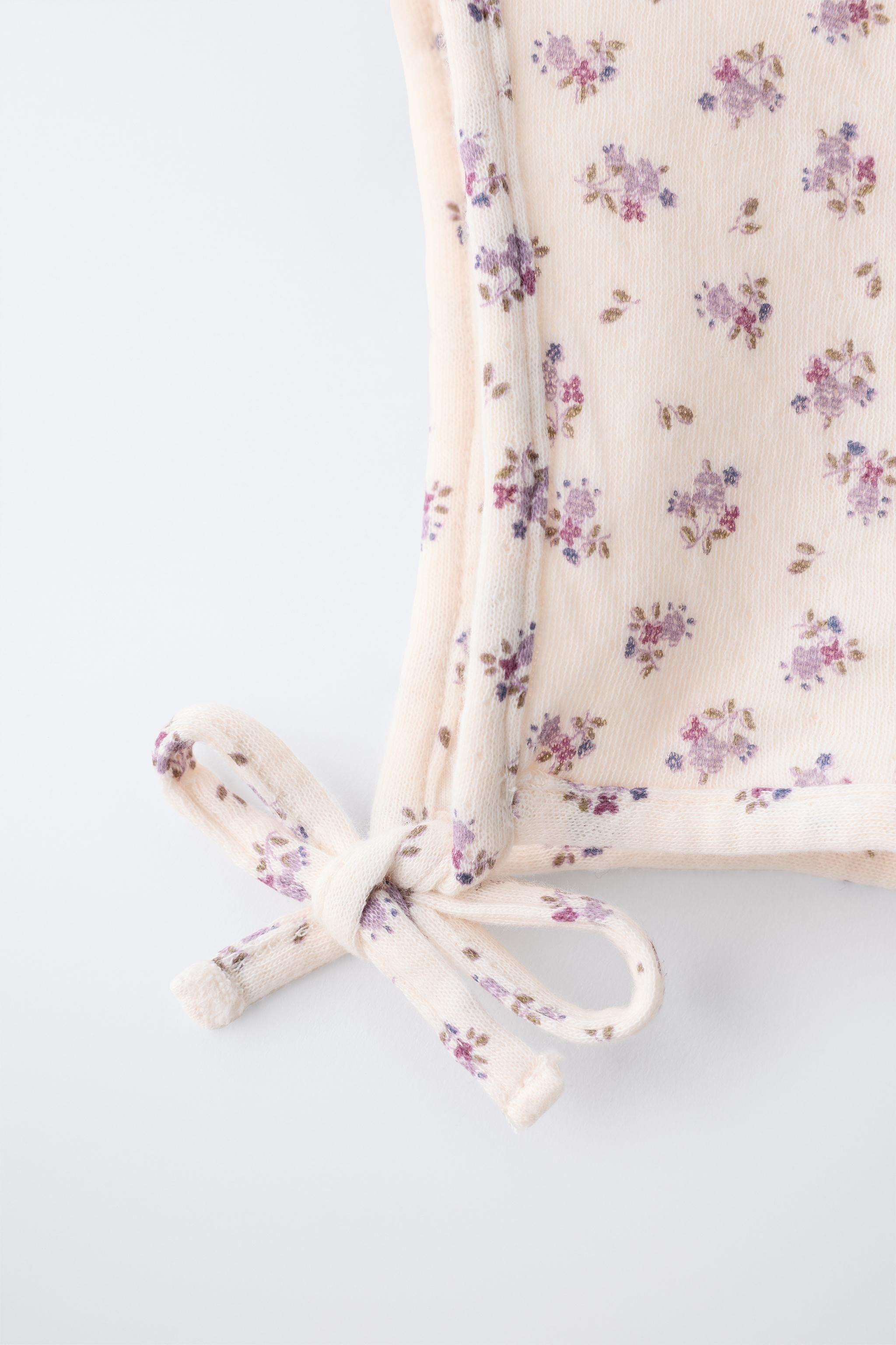 FLORAL PRINT BONNET | Zara US