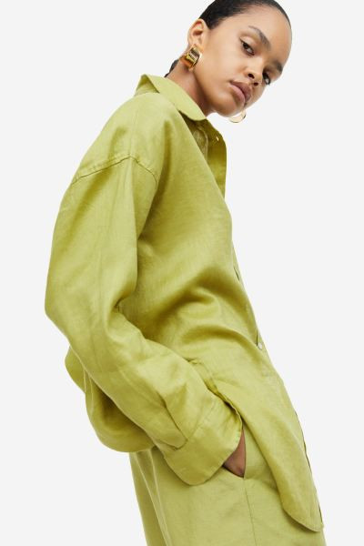 Oversized Leinenbluse | H&M (DE, AT, CH, NL, FI)