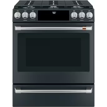 Cafe 30-in 6 Burners 5.6-cu ft Self-Cleaning Air Fry Convection Oven Slide-in Smart Natural Gas R... | Lowe's