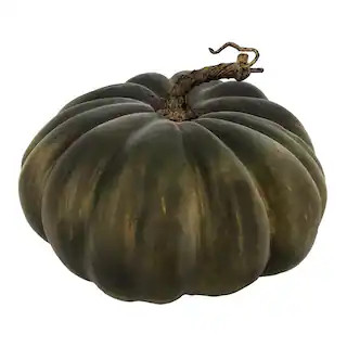 9" Orange & Dark Green Flat Pumpkin by Ashland® | Michaels | Michaels Stores