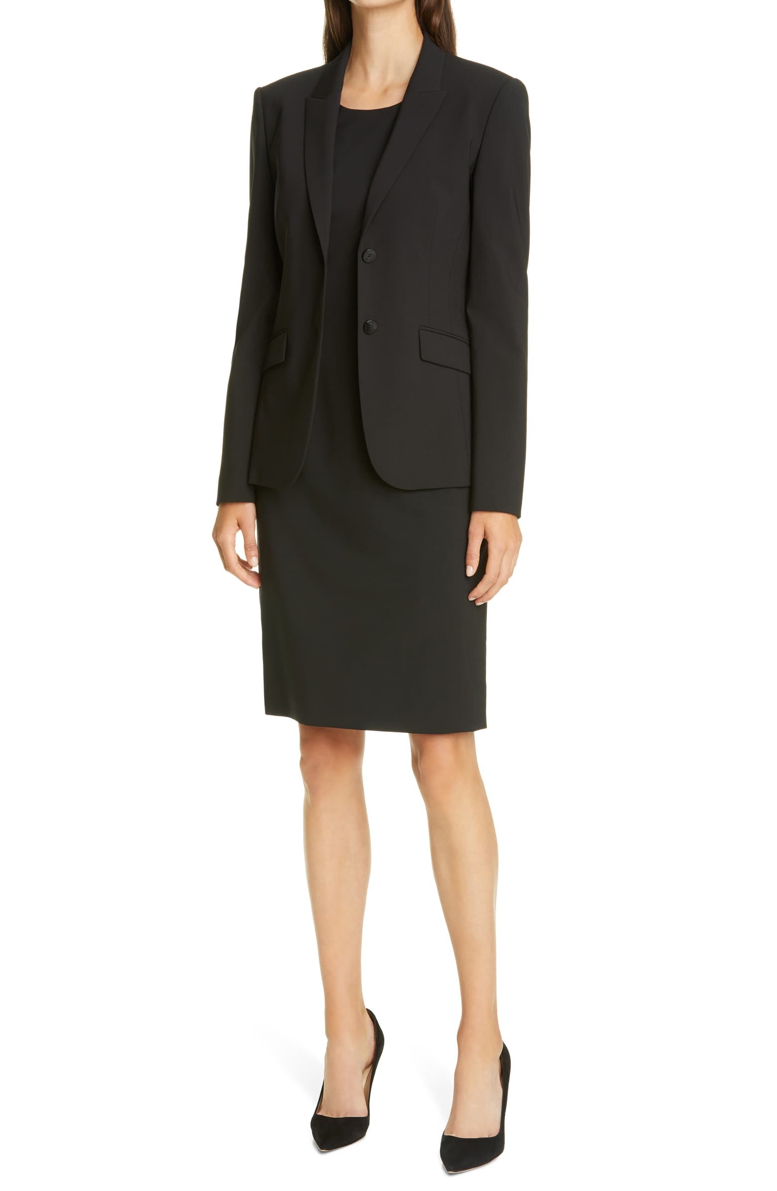 dress and jacket for interview