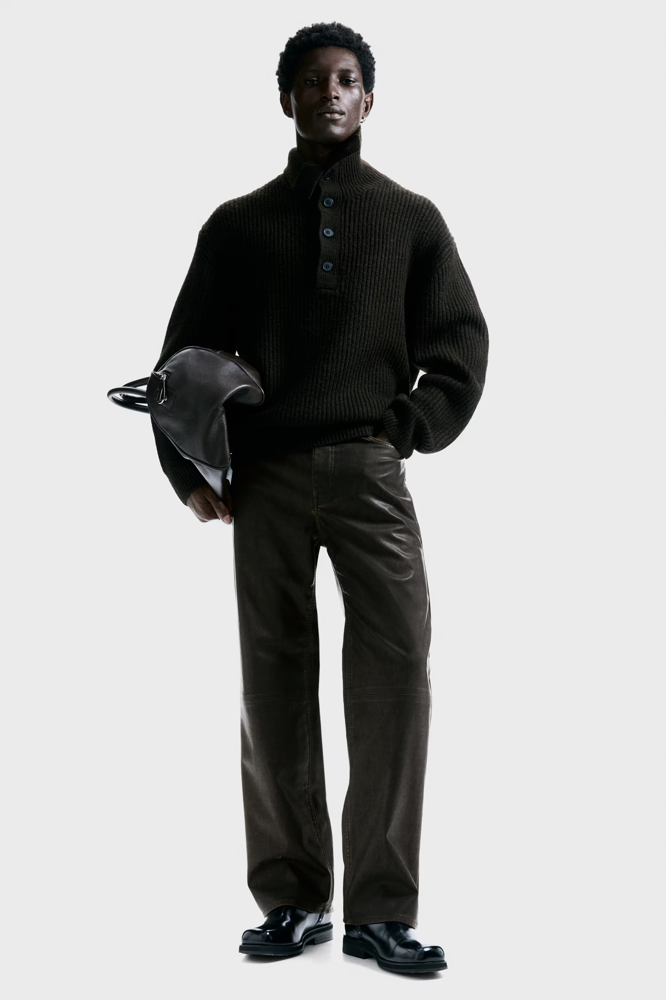 Relaxed-Fit Coated Pants | H&M (US + CA)