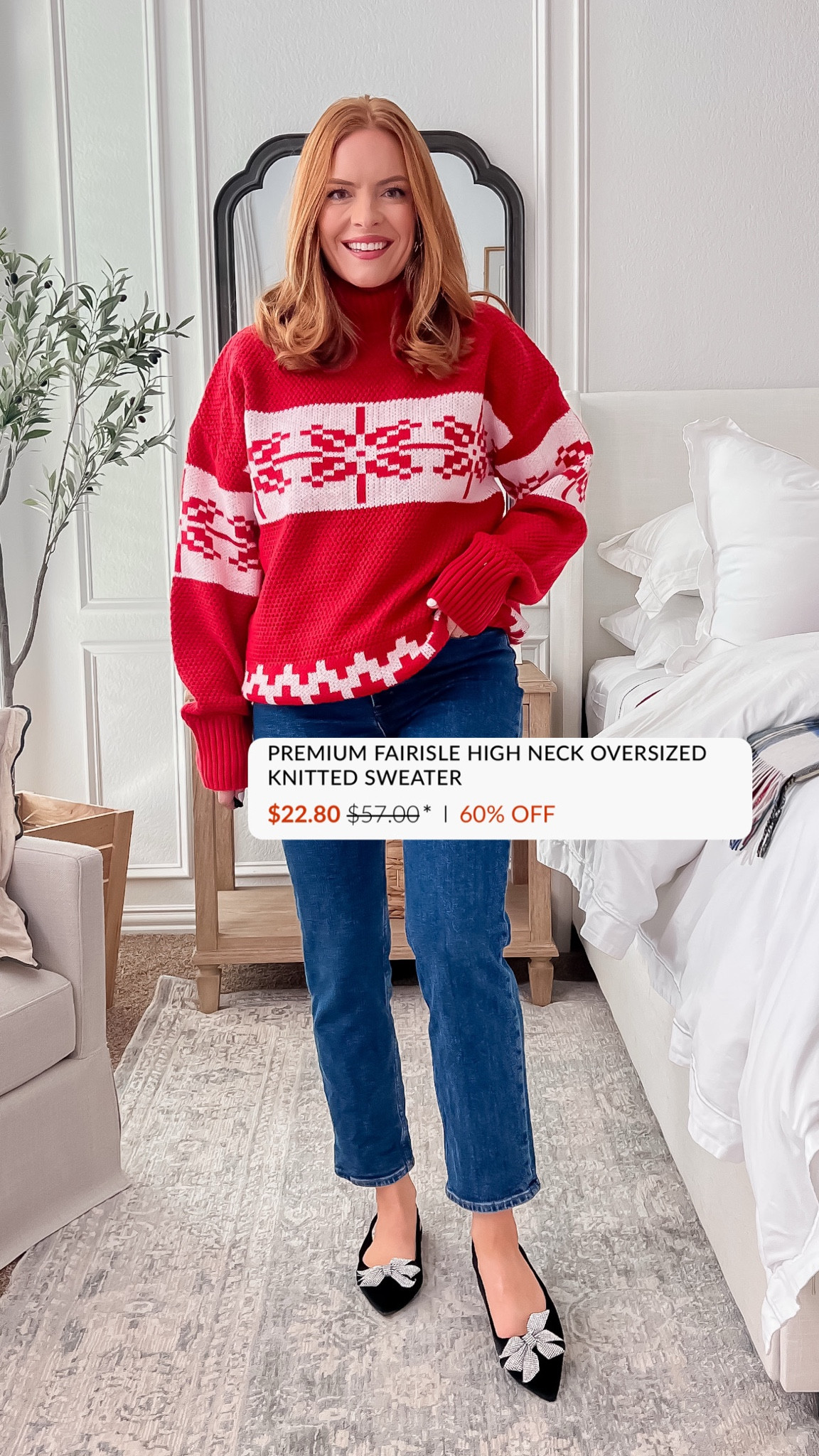 Boohoo sweater is on MAJOR sale! 60% off plus 15% off code with HANNAH15‼️

I love this fairisle sweater for the holiday season😍

#LTKHoliday #LTKCyberWeek #LTKSeasonal