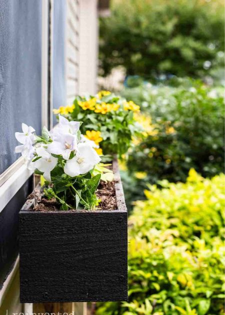 Make your own DIY window flower boxes! Grab your supplies and read the full tutorial here: https://www.reinventeddelaware.com/easiest-diy-window-planter-boxes/

#LTKSeasonal #LTKhome