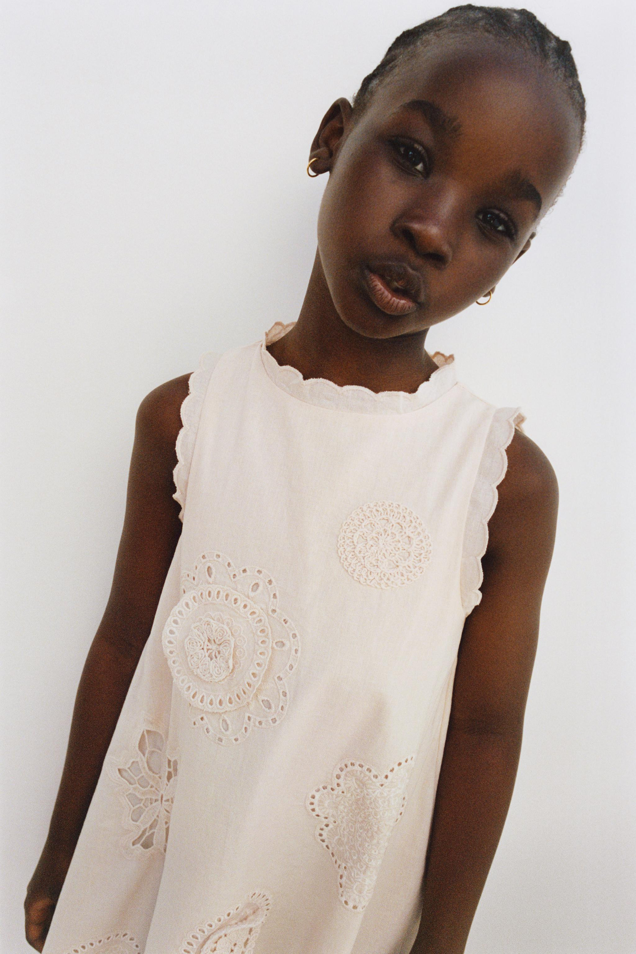 EMBROIDERED WAVE DRESS | Zara US