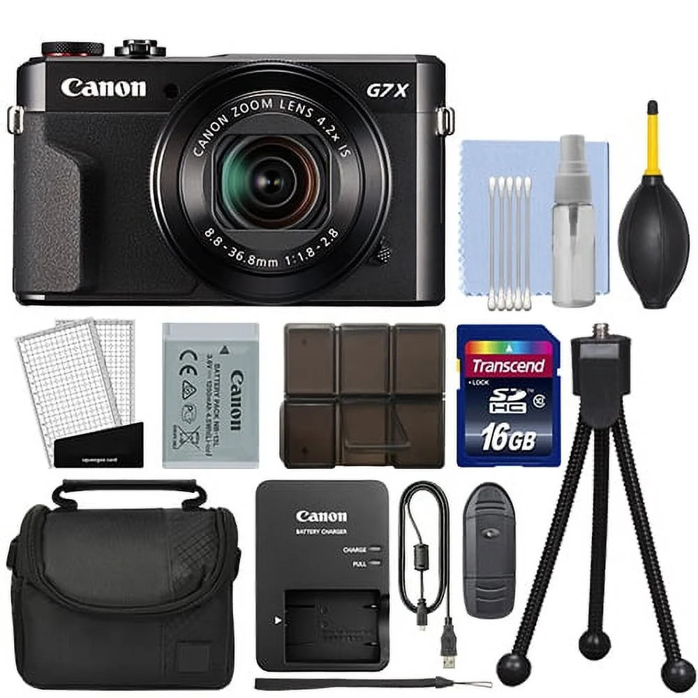 Canon PowerShot G7x Mark II 20.1MP Digital Camera 4.2x Optical Zoom + 16GB Kit | Walmart (US)