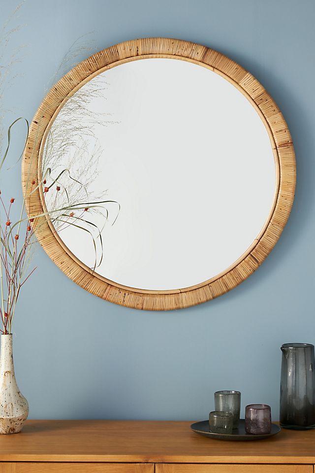 Solana Rattan Mirror | Anthropologie (US)