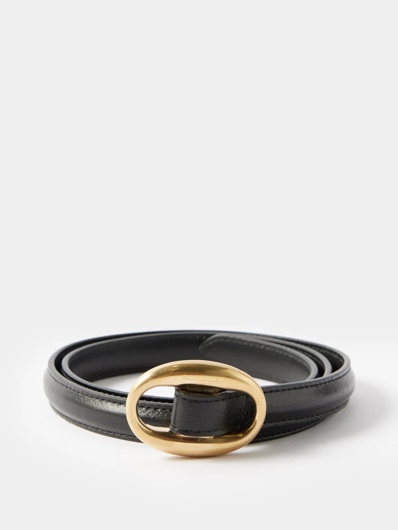 Oval-buckle leather belt | Matches (UK)