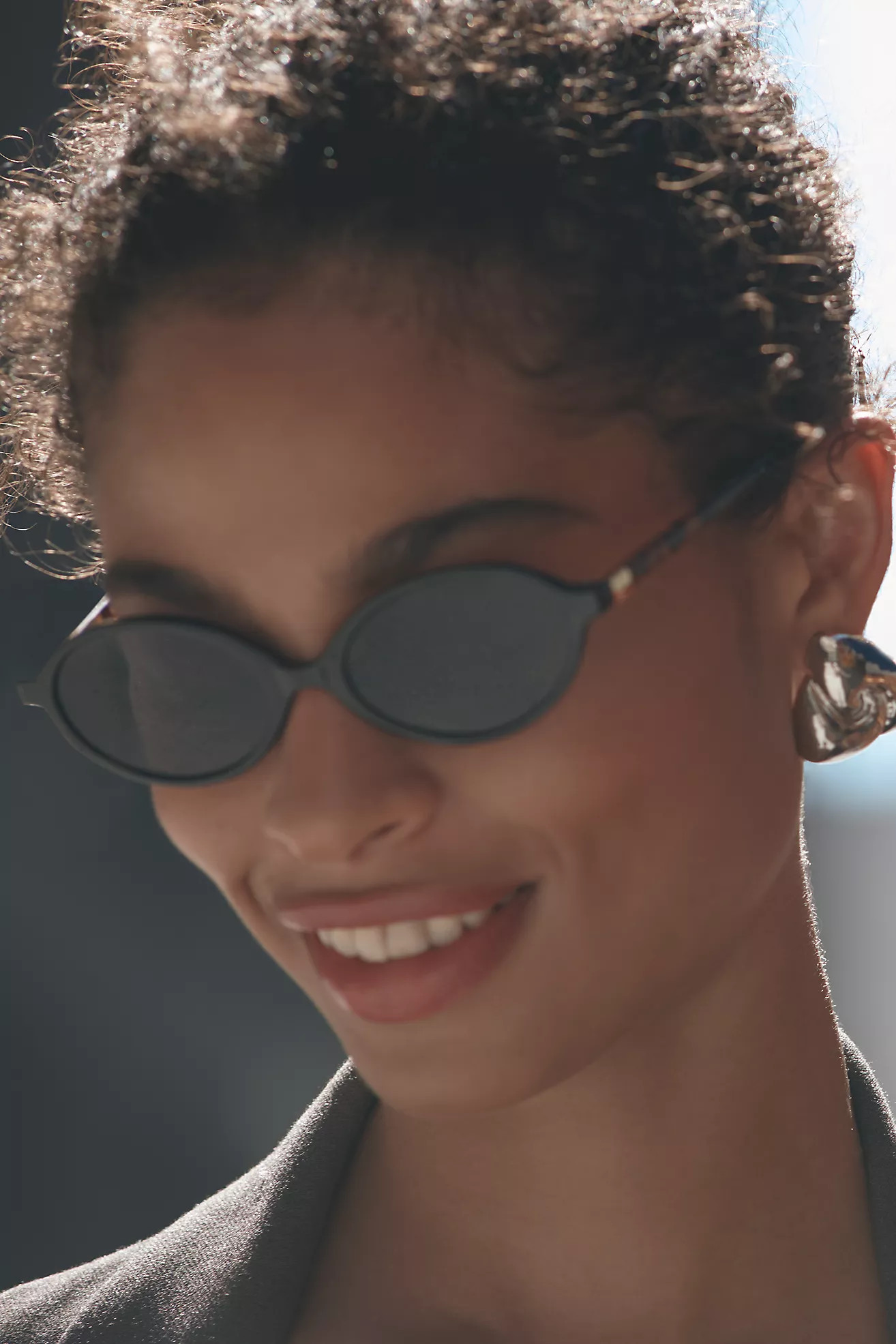 Eyeking Slim Tiny Oval Sunglasses | Anthropologie (US)