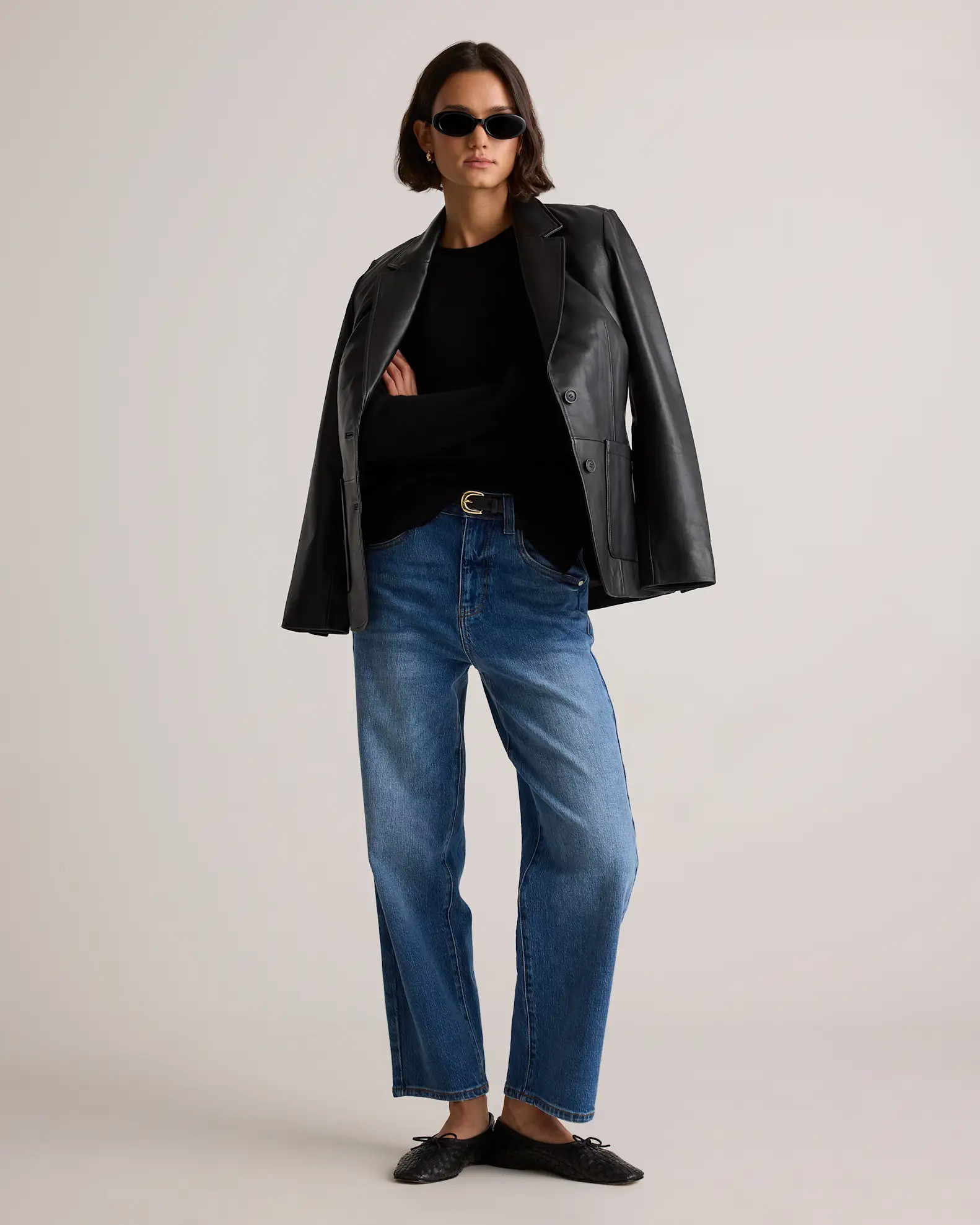 Mongolian Cashmere Boxy Crewneck Sweater | Quince