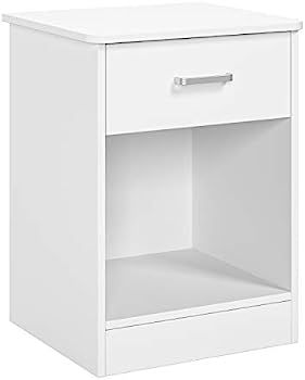 HHS Nightstand 2 Tier, Bedroom End Table Sofa Side Table with Drawer and Storage Cabinet, Living Roo | Amazon (US)