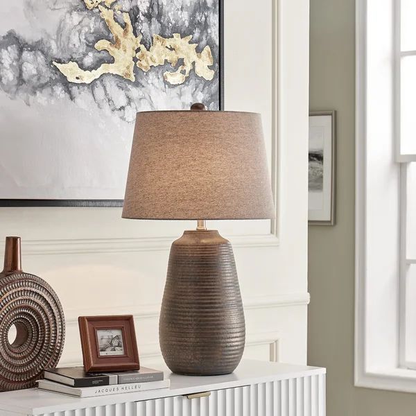 Lymingt 28" Rustic Bronze Table Lamp | Wayfair Professional