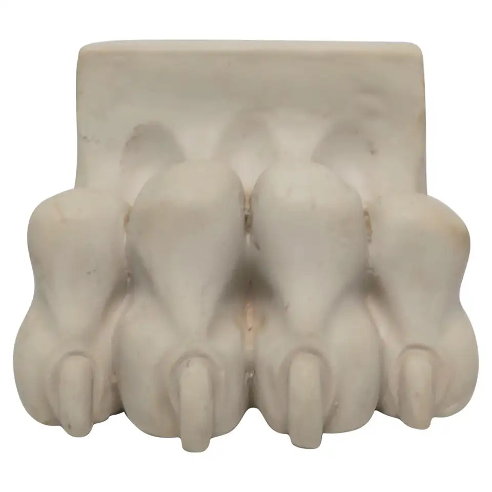 Tiger or Lion Cat Paw Sculpture or Bookend | 1stDibs